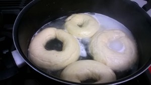 boiling the bagels