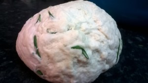 rosemary added to the dough